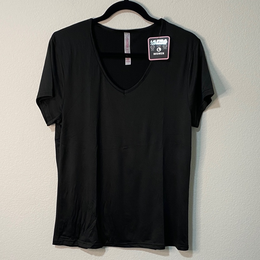 Women’s V-neck Activewear T-shirt Athletic Short Sleeve Workout Top Dry Fit Gym